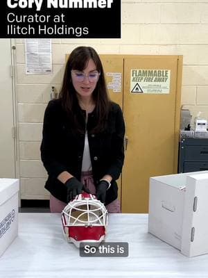 Cory Nummer, Curator at Ilitch Holdings, unboxes 📦 some masks currently on display from the Detroit Red Wings in part 2 of our behind-the-scenes video series captured in The Henry Ford’s Conservation Lab. For more info on our "HOCKEY: Faster Than Ever” exhibition on display through Jan. 5 at Henry Ford Museum of American Innovation, visit THF.org/hockey. @flyingfishexhibits @nhl @nhlpa @detroitredwings @centredessciences | #HOCKEYFasterThanEver #FlyingFish #FlyingFishExhibits #sciencesmtl #travelingexhibition #lgrw #hockey #behindthescenes #conservationtok