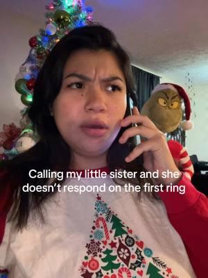 Like she have anything better to do than speak to her big sis 🥰  #littlesister #bigsister #hermana #hermanamenor #hermanamayor #Siblings #siblinglove #siblingcheck #contentcreator 