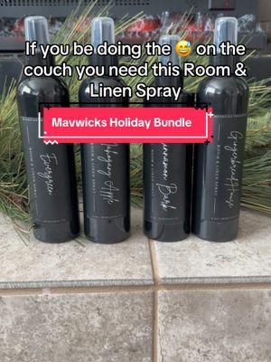 This is @Mavwicks Fragrances LLC 4 Bottle Holiday Bundle. All of the fragrances smell amazing. #linenspray #mavwicks #mavwicksfragrances #roomspray #elevateyourhome #tiktokshopholidayhaul #tiktokshopchristmas 