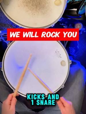 We Will Rock You Drum tutorial  #drums #tutorial #easy #songs #howto #learn #wewillrockyou #drumtutorial #drumlesson 