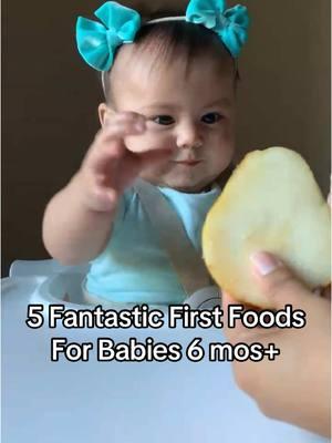 Search our FREE First Foods Database in the Solid Starts App!  #SolidStarts  #blw #babyledweaning #startingsolids #firstfoods #6monthsold #5monthsold 