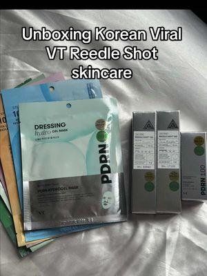 Unboxing Korean Viral VTReedle Shot  skincare ✨🎁 #vtreedleshot #asmr #koreanskincare #gifted #vtfluencer #kbeauty #vtcosmetics #reedleshot #exosomeshot #viralskincare #glassskin #glowskin #skinbooster #veganpdrn #absorption #hometreatment #microneedling #facemask #overnightmask #gelmask #meltingmask #AmazonFinds #skinrepair #skinrestoration @VT Cosmetics US @VTcosmetics_official 