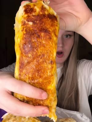 my first time trying a @tacobell grilled cheese burrito 🤭😍 my insides may be crying but my taste buds were moonwalking  I subbed the beef for cantina chicken, i also got nacho fries, spicy potato soft taco, and a cantina chicken taco!!  #asmr #mukbang #asmrmukbang #fyp #Foodie #tiktokfoodie #creatorsearchinsights #eatingsounds #fyppppppppppppppppppppppp #tacobell #tacobellmukbang #wingstop #grilledcheese #cheesy #burrito #crunchy #fypシ゚viral 