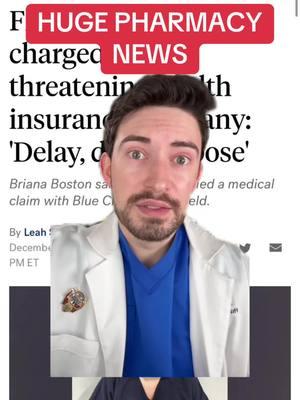 BREAKING NEWS: Health insurances going too far?? #brianaboston #healthinsurance #bcbs #bluecrossblueshield #pharmacy #pharmacist #pharmacytechnician #millennialrx 