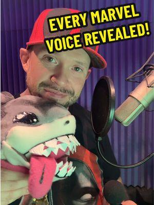 All the Marvel stuff I did voices for (so far)… that I can remember or am allowed to talk about 😅🦈🐾🫧 #marvel #marvelstudios #marvelgames #marvelrivals #jefftheshark #epicvoiceguy special thanks to @VoxyDitch for the handmade Jeff puppet! 