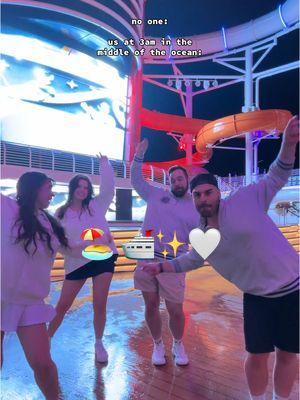 10/10 recommend dancing around with friends on a Disney Cruise. We 🫶🏼 the Disney Treasure (and Teen Beach Movie) 🛳️ 🌊✨ #disneycruiseline #disneytreasure #treasurepreview #teenbeachmovie 