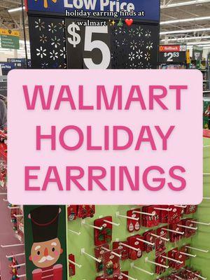 okayyyy walmart 🎄✨ #walmartfinds #holidayearrings #christmastiktok #christmasearrings #teacherfyp #christmastok 