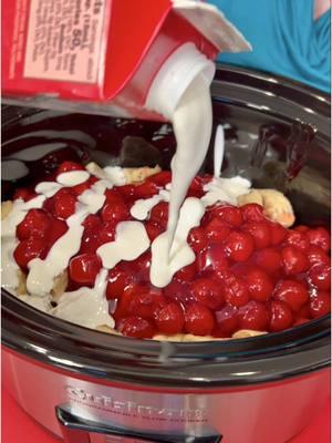 Perfrct Christmas Breakfast! 🍒 #holidayrecipe #slowcooker #cherries 