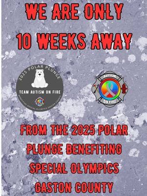 We are only 10 weeks away from the 2025 #PolarPlunge (February 22, 2025) benefiting #SpecialOlympicsGastonCounty, and #TeamAutismOnFire needs your help at reaching our goal of $1,500 USD. Visit the link in my bio to learn more or to make a tax-deductible contribution to Team Autism On Fire. Thanks!!! #AutismOnFire #Autism #ADHD #SpecialOlympics #FindYourFreeze #PolarPlungeNC #SONC #Fundraiser 