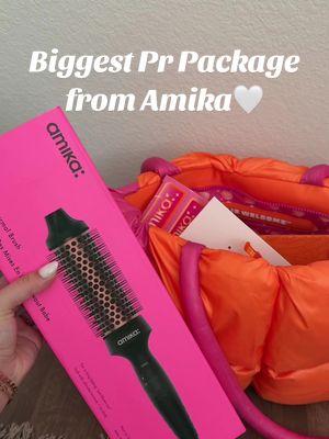 This is such a dream! My silly videos are getting me to places and im so thankful. Thank you @amika for everything im so happy i cried when I recieved PR package 🥹 #amikapartner #amikahairproducts #amika  #amikathermalbrush #amikahair #prpackage #prpackages #prpackageunboxing #prpackagehaul #prhaul #hauls #fyp #fypシ 