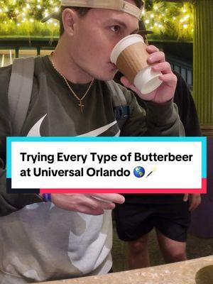 Trying every type of Butterbeer at Universal Orlando! #universalstudios #universalorlando #universalorlandoresort #diagonalley  #orlandoinformer #harrypotterworld #butterbeer @Universal Destinations @Pedro Porto @Orlando Informer 