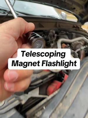 Now you can reach those dropped items in tight places. #flashlight #tool #magneticflashlight #ledflashlight #handytools #diytools 