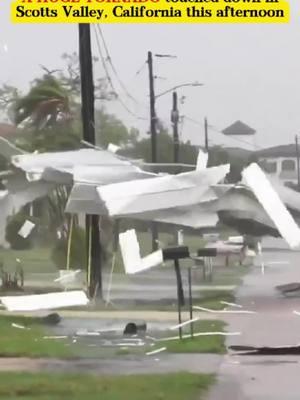 December 14, 2024 - A HUGE TORNADO touched down in Scotts Valley, California this afternoon #tornado #storm #heavyrain #wind #disaster #severeweather #weather #news #December #2024 #huge #touched #thisafternoon #scottsvalley #California #USA #foryou #viral 