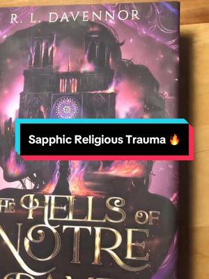 Sapphics with a side of religious trauma, anyone? 🏳️‍🌈 #darkfantasybooks #darkfairytale #fantasyromancebooks #signedbooks #sapphicbook #forbiddenromancebooks #queerbook #thehellsofnotredame #phantomofnotredame 