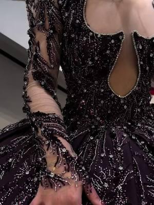 Details 💜 #royallilyboutique #bridalgown #weddingdress #engagement #engagementparty #engagementdress #weddinggown #eggplantcolor #purpledress #purpleballgown #dreamy 