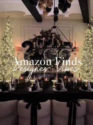 Style a designer New Year’s Eve look with me using these affordable products from Amazon. 🎉 Shop rhis look by using this link or in thw commwnts:  Use this as your guide to create a beautiful New Years Setting at-home.✨ #NewYearsEveDecor #AmazonFinds #DIYPartyDecor #NYE2025 #AffordableHomeStyle #FoundItOnAmazon @amazon.com #PartyIdeas #Tablesettings #amazonhome 