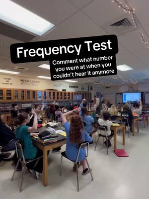 Listen to this 👂 #frequency #hear #listen #hz #test #classroom #hearing #collab 🎥: Aidan Riordon