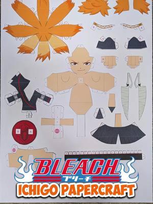 ichigo kurosaki papercraft #ichigo #ichigokurosaki #kurosakiichigo #bleach #bankai #anime #papercraft #figure #art #manga