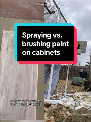 The final timed amount surprised me! #paintsprayer #paintspraying #cabinetpainting #paintingtips  #paintingcabinets 