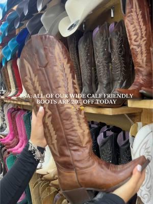 Calling all our Wide Calf girlies ✨👢 This is your time to gift yourself a new pair of boots… 👀🎁 Shop now online at SHOPROCKEM.COM 🛍️ #westernfashion #widecalfboots #botasvaqueras #westerngifts #cowgirlboots #rockemboots #tallboots 