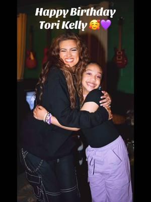 Happy Birthday TORI!!!!!! @tori kelly I hope you had the best birthday ever! Can’t wait to hang with you again 🥰💜 #aniyasimone #torikelly #purpleskies #purpleskiestour #backupvocals #runchallenge #vocalagility #disney #broadwaykid #youngnala #lionking #blackbroadway #youngactor #kidsinger #singer #blackgirlmagic #disney #naturalhair #fyp  #hangingwithaniya #atlanta #talentedkids 