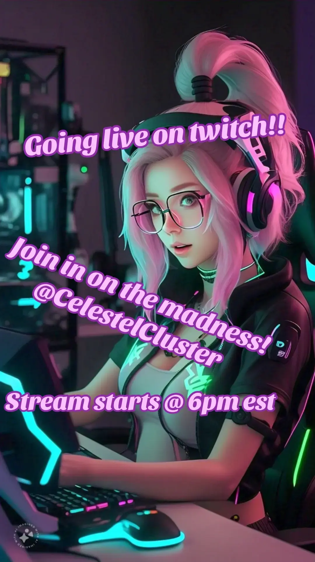 Am Live on Twitch!! Join in @ CelestelCluster on twitch! Stream starts soon!! 🥰 look forward to seeing yall there! 🥰 #trans #transwoman #twitchtvstreamer #twitch #goinlive #liveontwitch #fyp #foryou #lgbtqia #goth #gothgirl #gothbimbo #bimbo #bimbotiktok #bimbocore #18plusonly #queer #newcontent #vtuber #vtuberstreamer #vtuberstreammers #streamer #lollipopchainsaw 