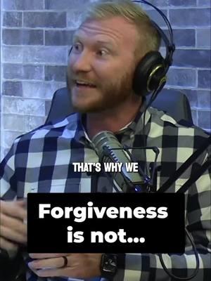 Does forgiveness mean we're saying what they did to us is ok? Catch the full conversation in our recent episode, "Do I Have to Forgive Them?" Find the Sunday Huddle podcast wherever you get your podcasts, or at the link in bio. #podcast #forgiveness #forgiveme #imsorry #forgiven #faith #jesus #sportsworld #christiantiktok