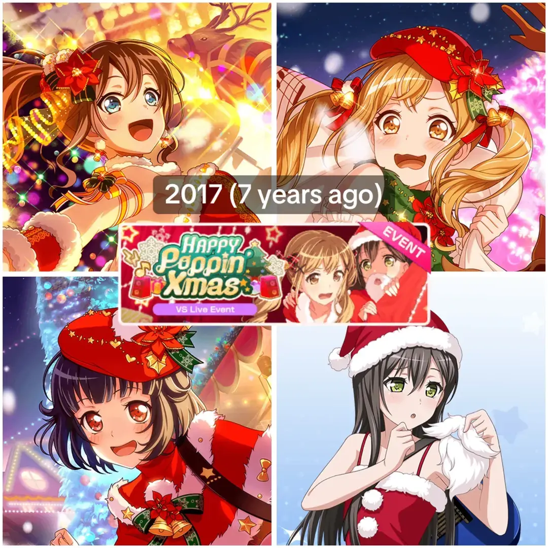 my fav is the tae 2* she's so silly 🎅 #bandori #christmas #christmascards #kaochisa