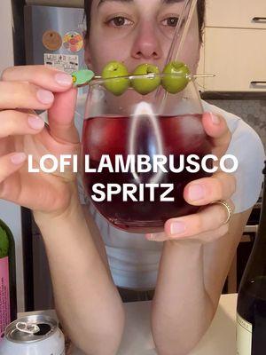 More love for the lambrusco spritz but this time with LoFi (instead of aperol) and mint lime sparkling water. 10/10.  Just eyeballed everything but generallg 1 part LoFi, 2 parts lambrusco, splash of sparkling water #spritz #lofi #lambrusco #redwine #cocktail #holidaydrink #wine #happyhour #drinkrecipe #amaro 