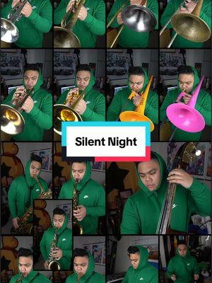 Silent Night 🤫🌃🎄 . . . Credits: Conductor🫰🏽: Myself Alto 1 🎷: Myself Alto 2 🎷: Myself Tenor 1 🎷: Myself Tenor 2 🎷: Myself Bari sax 🎷: Myself Trombone 1 📎: Myself Trombone 2 📎: Myself Trombone 3 📎: Myself Trombone 4 📎: Myself Trumpet 1 🎺: Myself Trumpet 2 🎺: Myself Trumpet 3 🎺: Myself Trumpet 4 🎺: Myself Rhodes 🎹: Myself Double Bass 🎻: Myself Drums 🥁: Myself Engineering 🧑🏽‍💻: Myself Production 🎧: Myself Videography 🎥: Myself Composer 🎼: Gruber Arranger 🎼: Clark . . . #christmasmusic #silentnight #jazzband #jazzensemble #onemanband #multiinstrumentalist #saxophone #saxophonist #saxplayer #saxy #saxofone #altosax #tenorsax #jazzsax #trombone #trombonist #trombones #tromboneplayer #jazztrombone #trumpet #trumpetplayer #jazztrumpet #jazzguitar #uprightbass #drummer #pickupmusic #pickupjazz #coffeemusic #nike