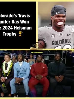 Colorado’s Travis Hunter Has Won The 2024 Heisman Trophy 🏆 #travishunter #deionsanders #football #coachprime #jacksonstate #shedeursanders #hbcu #ncaa #swac #putitonsomething #meac #kevincoleman #texas #jank #moneymatters #houston #willito #quotesforyou #yellowstonenationalpark #millennials #shawtybae #CollegeFootball #jacksonstateuniversity #tomekiareed #ameshyawilliams #basketball #hbcus 