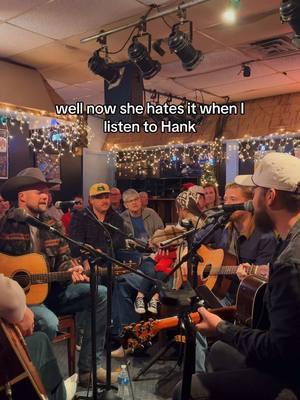 Always a favorite! “Listen to Hank” at our Bluebird Debut #countrymusic #bluebirdcafe #bluebird #harmonies #realcountrymusic #90scounrty #fyp 