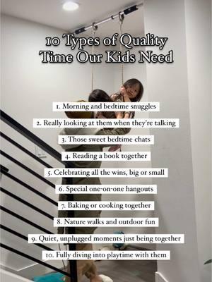 These 10 types of quality time our kids need to feel loved, connected, and secure; It’s not about doing everything perfectly or spending endless hours together, it’s about the quality of the time you share. Being present in small, intentional ways, like truly listening when they talk, sharing a bedtime story, or taking a quiet walk together, makes all the difference. These simple moments, where kids feel seen, heard, and loved, add up to a deep and lasting connection. It’s not the grand gestures they’ll remember most, but the little, consistent ways you show up for them every day. .#mindfulparenting #parentingtip #parentingquotes #parentingquote #parentingskills #respectfulparenting #childdevelopment #mindfulmama #asianmama #positiveparenting #gentleparenting #consciousparenting #christianmom #christianparent #christian #parenteducator #asianpareting #asiaparent