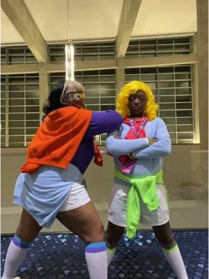 So hardcore 🎾#awa #awa24 #animeweekendatlanta #tawog #tawogcosplay #gumballanddarwin #gumballcosplay #thesweaters #richwoodhigh #carltonandtroy #blackcosplayer #blackcosplaygirl #cosplay #cosplayer 