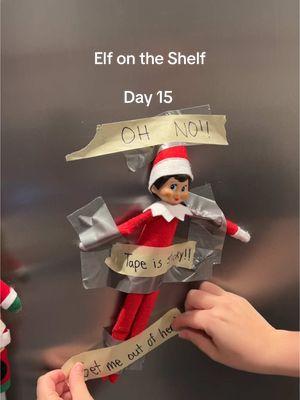 Day 15! what a sticky mess!🎅🏼 #elfontheshelf #elfontheshelfchallenge #elfontheshelfideas #elfideas #easyelfideas #elfontheshelfadventures #elfonashelf #elf 