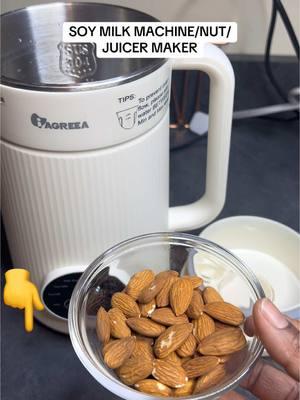 SOY MILK MAKER , Nuts, Oats, Juice Machine. #soy #oats #almonds #almondmilk #juice #flaxseed #cashew #juicer #healthy #TikTokShop #tiktokmademebuyit #fyp #fyppppppppppppppppppppppp #iagreea #healthychoice 