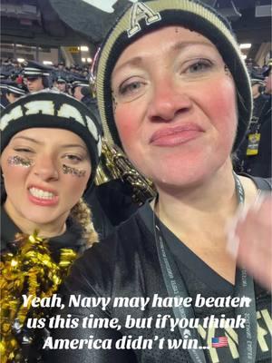 Congrats Navy!  We’ll get ya next time!  Truly, this is my favorite game of the year because no matter who the victor, all of the players from both teams are willing to serve our country and America always wins!  🇺🇸🫶🏻🎶 That halftime show though!!#armynavy #armynavy2024 #goarmybeatnavy #armyvocalist #westpoint #goarmy #beatnavy #halftimeshow #GodblessAmerica