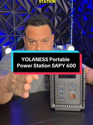 YOLANESS Portable Power Station SAPY 600, 556Wh Battery, Solar-Ready for Camping/RVs/Home - Optional Solar Panel - Emergency Power Solution #TikTokShopHolidayHaul #portablepowerstation #powerstation #solarpanel #panelsolar 