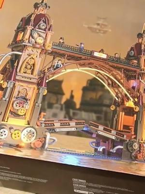 Steampunk City #Steampunk #Bridge #Lighting #Funwhole #Architecture #Building #Model #Construction #Creative #Adults 