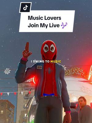 if you love music or spider-man, join my live! 🙂‍↔️ #tiktoklive #music #vibes #spiderman #join #foryou #fyp 