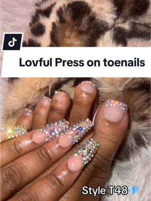 #nailtok #nails #pressonnails #toenails #pedicure #feetcare #pressontoenails #lovful 