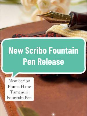 Judt aririved - the Scribo Piuma Hane Tamenuri fountain pen is a stunning limited edition. #PenChalet #LimitedEdition #FountainPens #FountainPentok #Newrelease #Scribo 