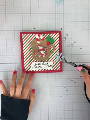 Secrets out i am acutally santa’s elf #diycrafts #handmadecards #cardmaking #crafting #asmr #satisfying #christmascard 