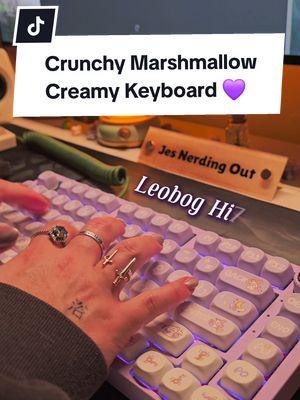 Let's chill & tippy tap out on this creamy keyboard tonight 💜 #keyboard #keyboardasmr #keebtok #mechanicalkeyboard #creamykeyboard #asmr #asmrtingles #asmrtok #asmrvideo #sosatisfying #deskaesthetic #desktour #keeb #oddlysatisfying #hi75 #asmrtist #asmrvideo #leobog #keyboards #asmrtiktoks #leoboghi75 #desksetup #purpleaesthetic #pcsetup #giftguide #holidayhaul #toptierdecember #techtok  #tiktokshopholidayhaul 