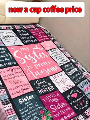 Gorgeous Sister Gift for the sister who has everything!!  Under $13 today!!! #blanket #throw #throwblanket #softblanket #sistergift #giftsforher #homedecor #cozyblankets 