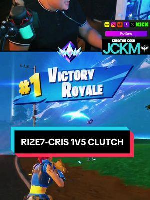 RIZE7-CRIS • 1 V 5 • CLUTCH #rize7clan #Fortnite #fortniteclipss #jckmrize7 #fortniteclips #fortniteclutch @💫 