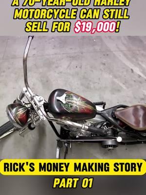 A 70-year-old Harley motorcycle can still sell for $19,000! 🏍️🔥  #pawnshop #pawnshops #pawnstars2023 #pawnstarsdoamerica #entertainment #fyp    