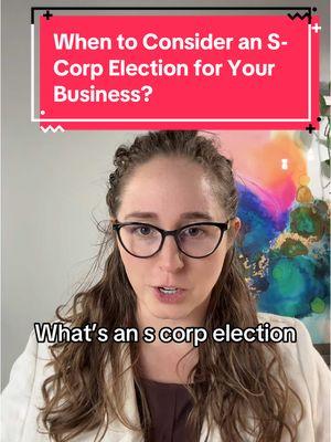 Thinking about an S-Corp election for your business? Here’s what you need to know: An S-Corp election isn’t a type of business entity—it’s a tax election that can potentially save you money once you hit $60–80K in profit. This range isn’t a hard rule, as your industry, location, and unique situation all play a role. The key benefit? Savings on payroll taxes (self-employment taxes), not income taxes. By designating part of your profit as salary, you reduce the portion subject to those extra taxes. However, with great savings come new responsibilities like payroll setup, extra tax filings, and compliance. Not sure if this is the right move for you? Consult with an accountant before the year ends to make the most of this tax strategy! Need more resources? Comment ‘S-Corp’ or check out my resoures.  #SCorpElection #SmallBusinessTax #SelfEmployedLife #TaxPlanningTips #Entrepreneurship #TaxSavings #FreelanceTaxes #LLCvsSCorp #CreativeBusinessOwner #AccountingTips