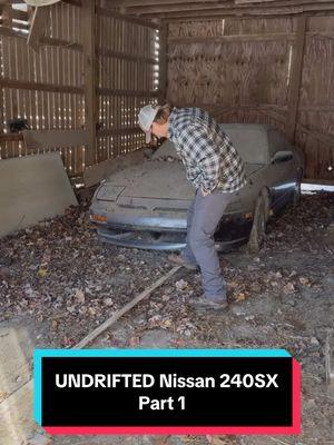 We found an UNDRIFTED Nissan 240SX ABANDONED since 1996! Leave a comment for part 2! #wddetailing #detailing #carwash #carcleaning #satisfying #satisfyingvideos #barnfind #fyp #abandoned #cardetailing #asmr #trend #trending #pressurewashing #nissan240sx 