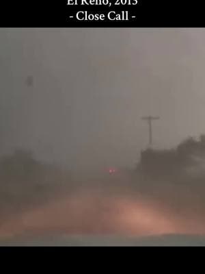 Close call with the 2013 El Reno Tornado #tornado #elreno #ef5 #ef3 #tornadovideo #insidetornado #tornadoclosecall #severeweather #elrenotornado #insideelreno #bigtornado #weather 